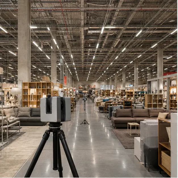 IKEA — scanning technical zones of hypermarkets