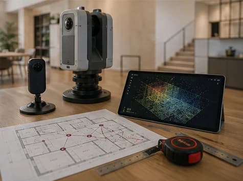 Technical diagram: Measurement and scanning combo
