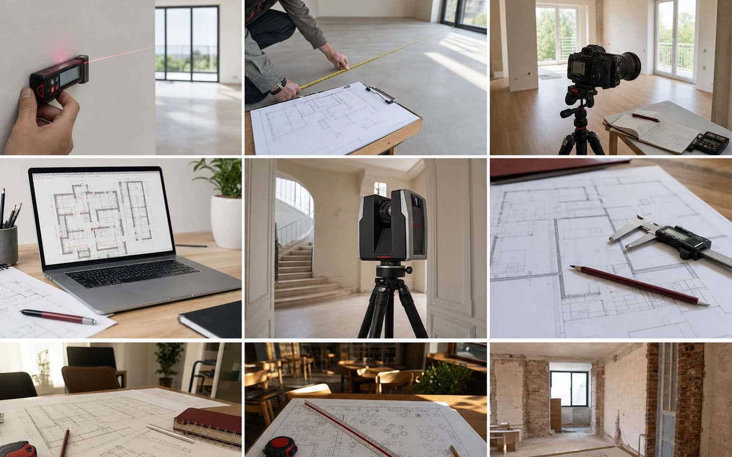 Комплект выдачи обмерных работ: планы, DWG/PDF, фотофиксация и полевые материалы